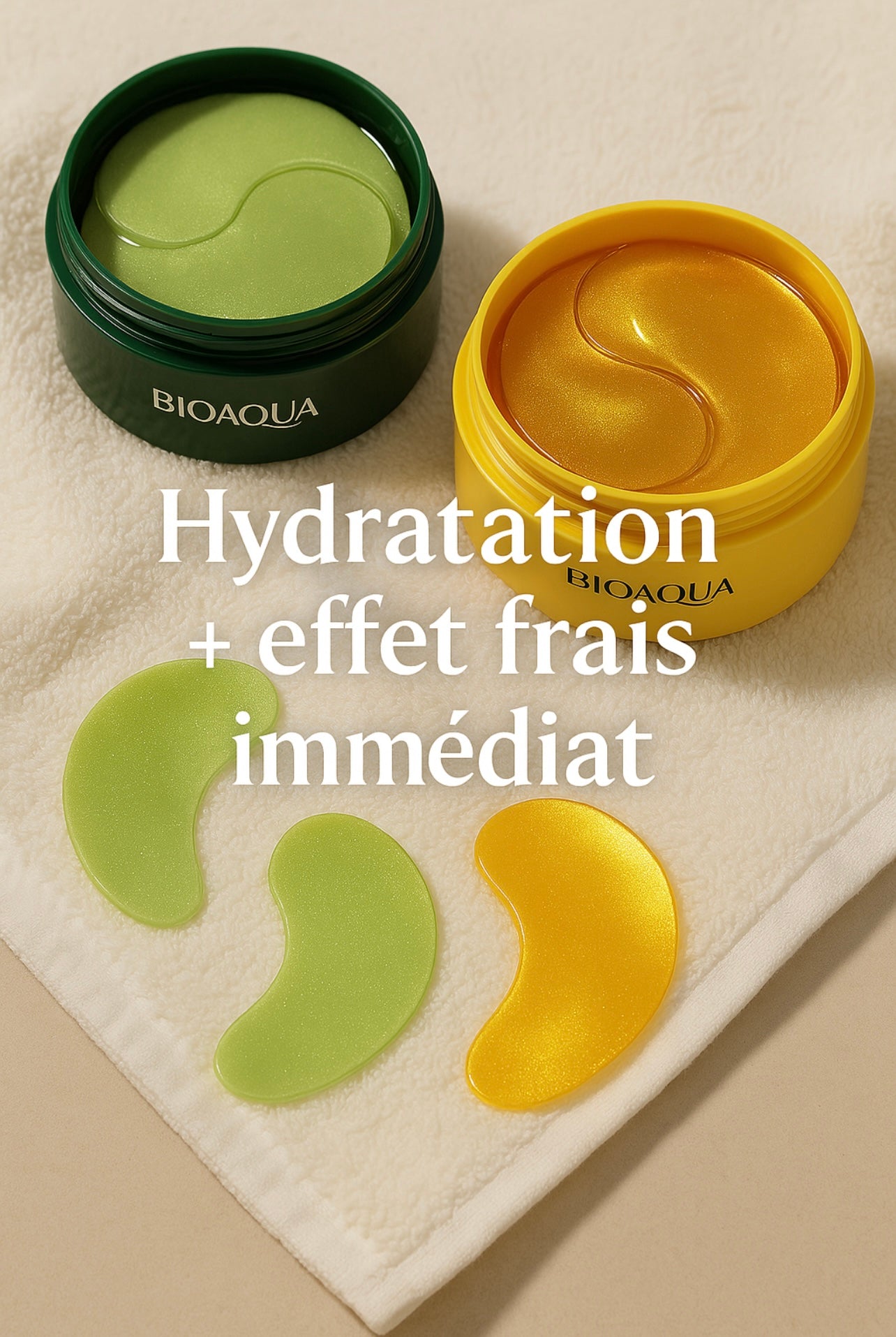 BIOAQUA – Patchs Yeux au Collagène pour un Regard Frais et Lumineux
